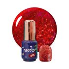 Nido Mini One Step Nail Gel Red Velvet Cake Series - 202 Black Cherry Pudding