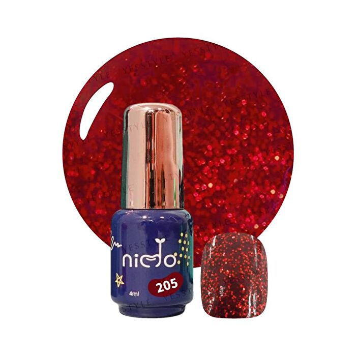 Nido Mini One Step Nail Gel Red Velvet Cake Series - 202 Black Cherry Pudding