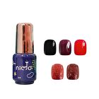Nido Mini One Step Nail Gel Red Velvet Cake Series - 202 Black Cherry Pudding