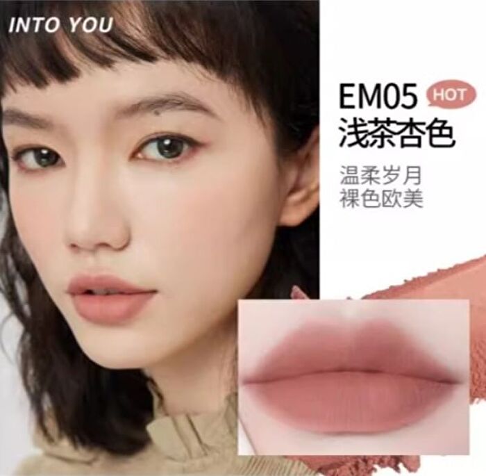 Into You Lip & Cheek Mud - 4 Colors (EM05-08) - #EM08 Brick Red Nude - 2g  (1.0 ver)