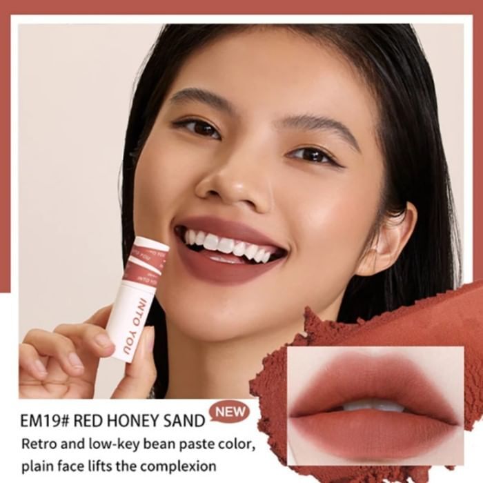 Into You Lip & Cheek Mud - 4 Color (EM17-20) - #EM19 Red Taupe - 2g  (1.0 ver)