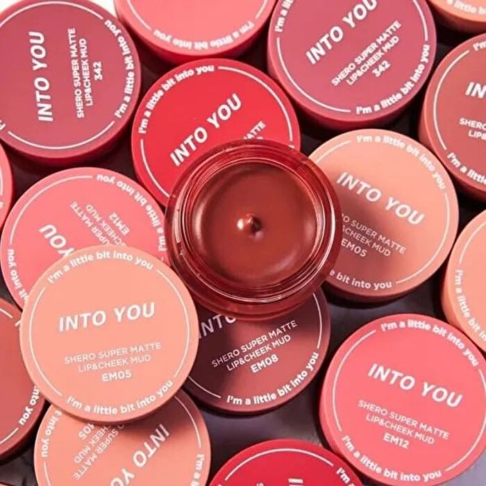 Into You New Canned Lip & Cheek Mud - 3 Colors - #PD03 Tile Red - 5g