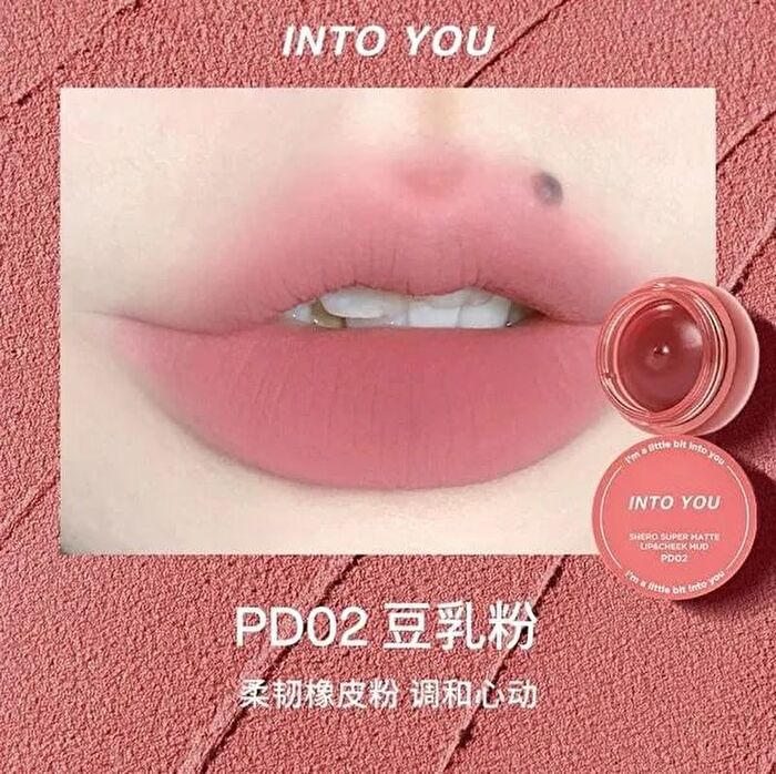Into You New Canned Lip & Cheek Mud - 3 Colors - #PD03 Tile Red - 5g