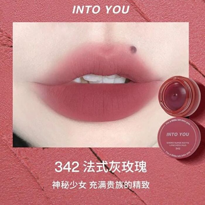 Into You Hot Canned Lip & Cheek Mud - 3 Colors - #342 Dust Rose Pink - 5g