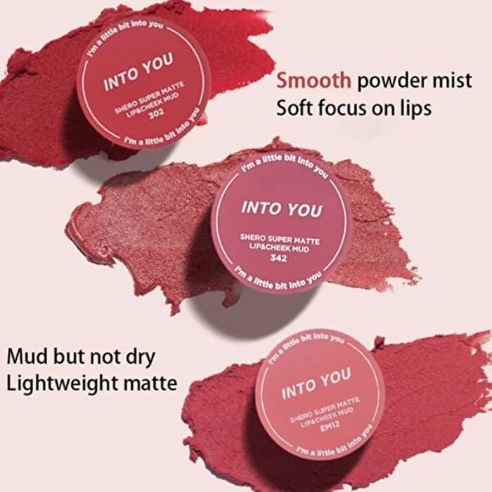 Into You Hot Canned Lip & Cheek Mud - 3 Colors - #342 Dust Rose Pink - 5g