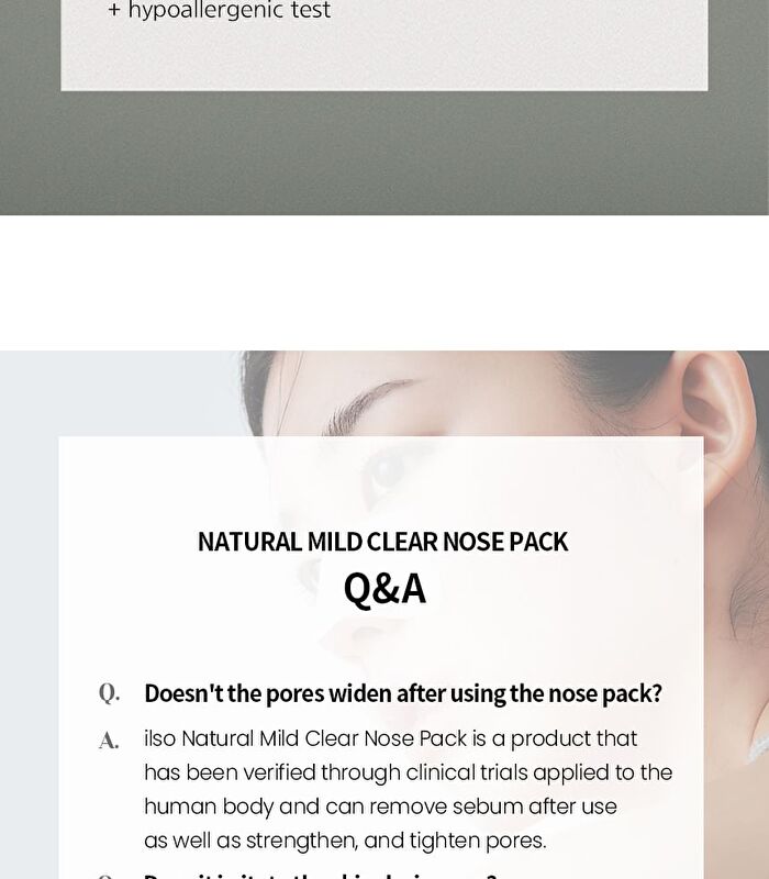 Natural Mild Clear Nose Pack - 5 sets