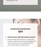 Natural Mild Clear Nose Pack - 5 sets