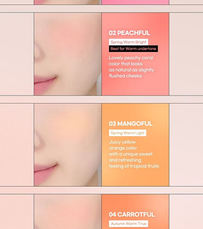 Cheerful Blusher - 5 Colors - #04 Carrotful