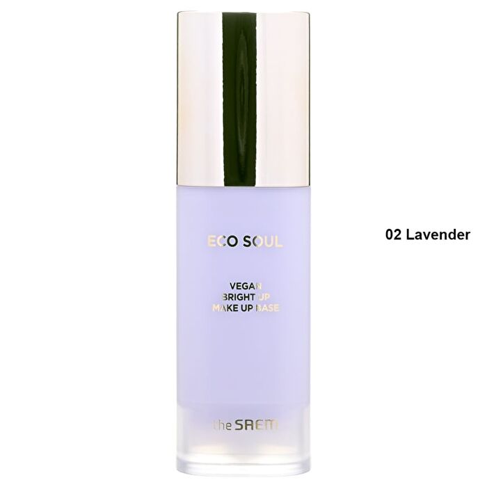 Eco Soul Vegan Bright Up Make Up Base - 2 Colors - #02 Lavender