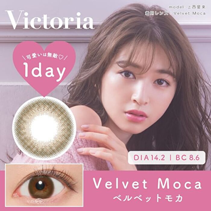 Victoria 1 Day Color Lens Velvet Moca 10 pcs - P-0.00 (10 pcs)