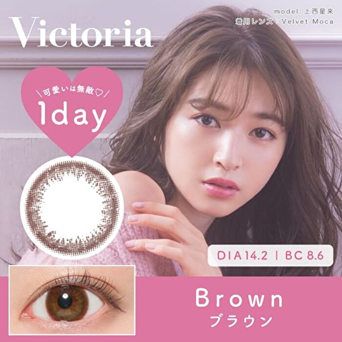 Victoria 1 Day Color Lens Brown 10 pcs - P-6.00 (10 pcs)