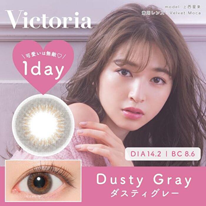 Victoria 1 Day Color Lens Dusty Gray 10 pcs - P-1.00 (10 pcs)