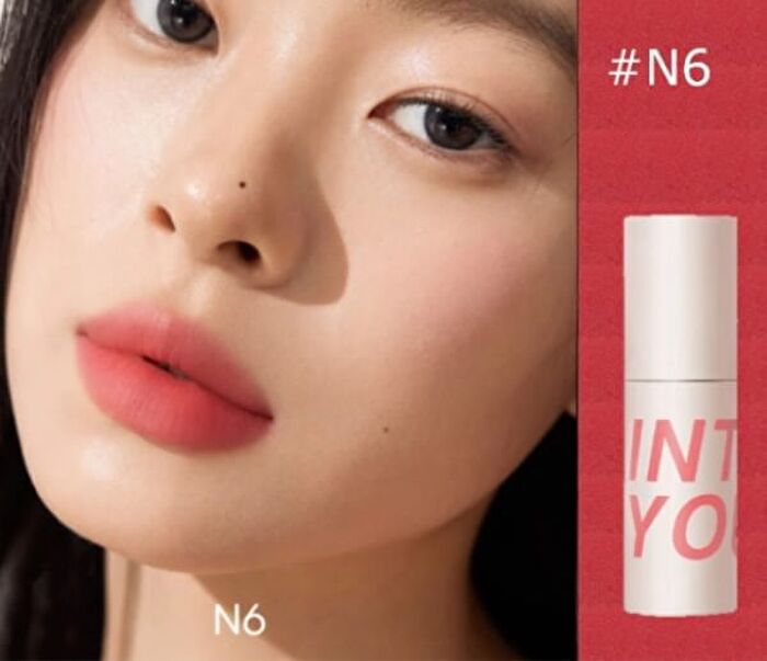 Into You Airy Lip & Cheek Mud - 6 Colors (N4-N6) - #N5 Rose Peach - 1.8g