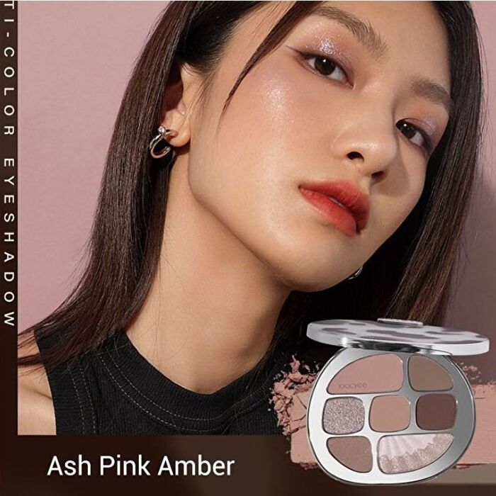 Joocyee Multi-Eyeshadow Palette - Gray Pink Amber - #05 Gray Pink Amber - 9g