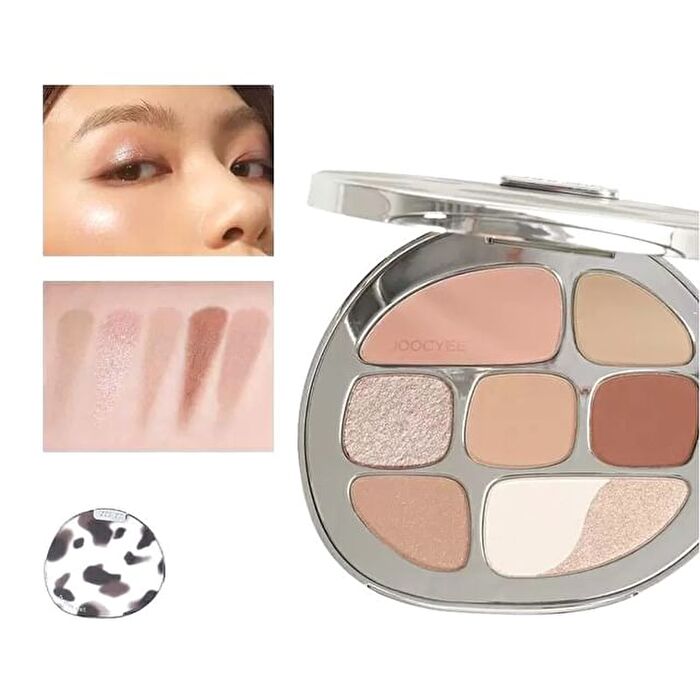 Joocyee Multi-Eyeshadow Palette - Gray Pink Amber - #05 Gray Pink Amber - 9g