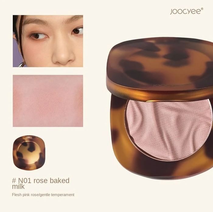 Joocyee Monochrome Matte Makeup Blusher - 4 Colors - #N01 Rose Latte - 3.5g