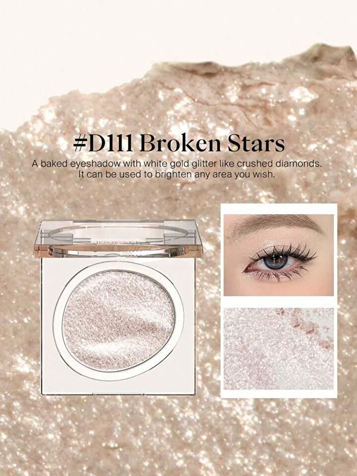 Joocyee Glitter Eyeshadow Single - 5 Colors - #D114 Neon Lights