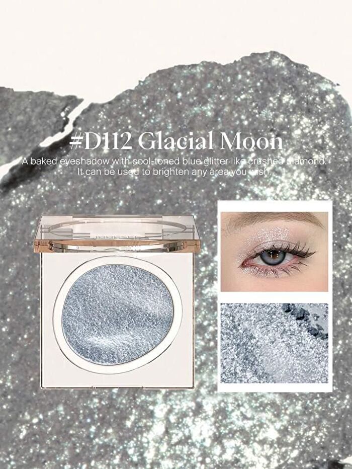 Glitter Eyeshadow Single - 5 Colors - #MT115 Cold Silver Gun