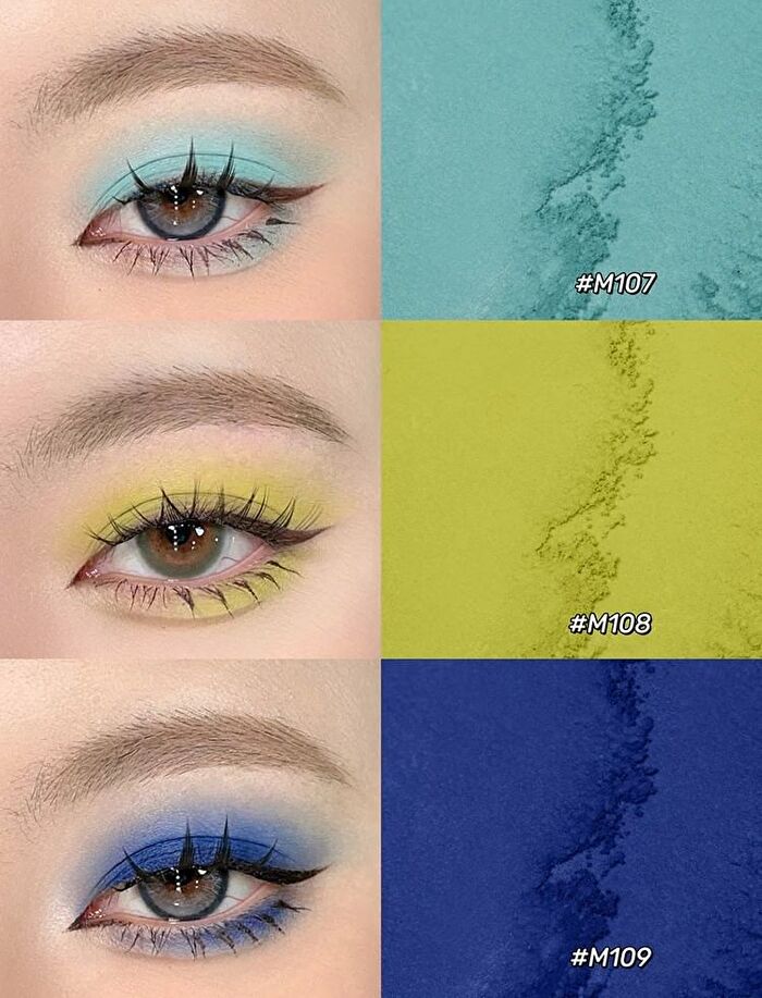 Vibrant Eyeshadow Single - 5 Colors - #M110 Black Leather