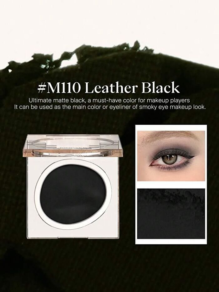 Vibrant Eyeshadow Single - 5 Colors - #M110 Black Leather