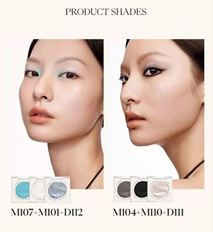 Vibrant Eyeshadow Single - 5 Colors - #M110 Black Leather