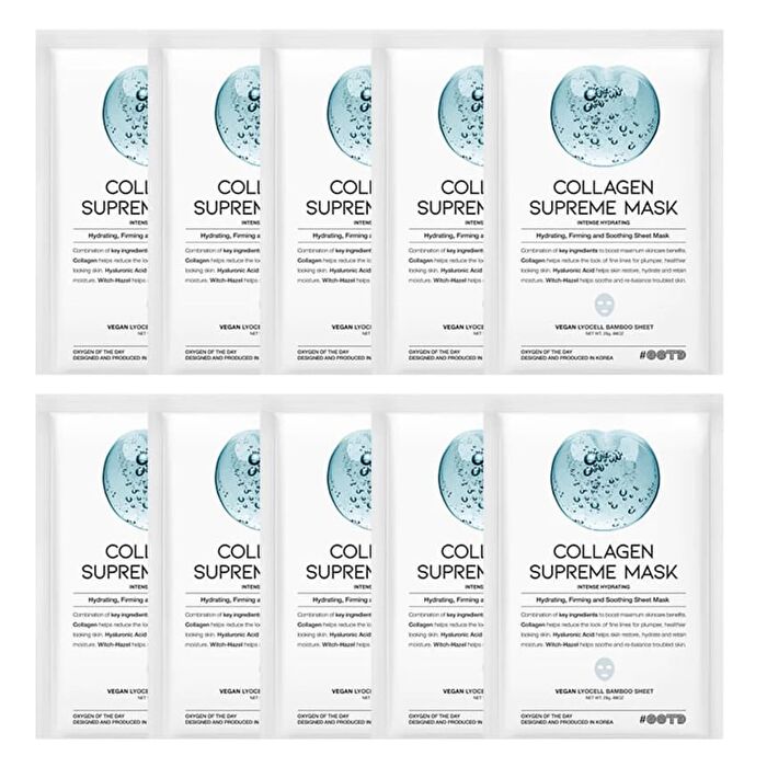 Ootd Collagen Supreme Mask Set - 25g x 10 sheets