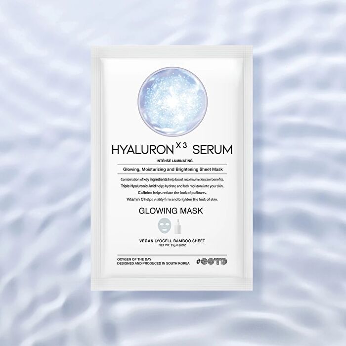 Ootd Hyaluron X3 Serum Glowing Mask Set - 25g x 10 sheets