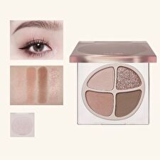 Joocyee Four-color Eyeshadow Palette - Fog Peach - #F12 Peachy Nude - 4.3g