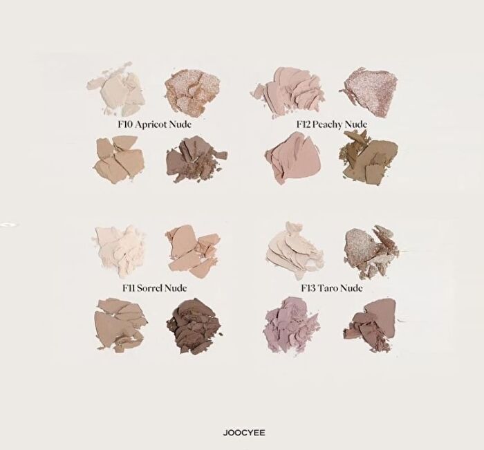 Joocyee Four-color Eyeshadow Palette - F13 Taro Nude - #F13 Taro Nude - 4.3g
