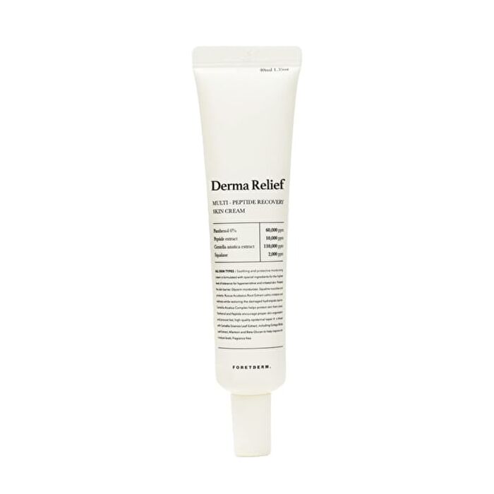 Foretderm Derma Relief Multi-Peptide Recovery Skin Cream - 40ml