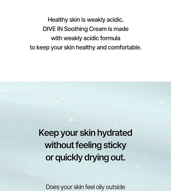 DIVE-IN Low Molecular Hyaluronic Acid Soothing Cream Mini - 20ml