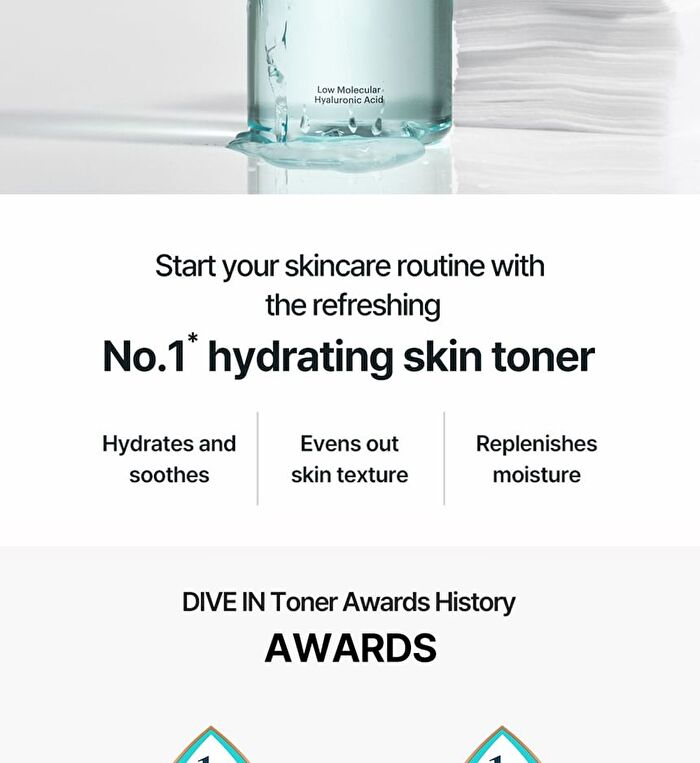 DIVE-IN Low Molecular Hyaluronic Acid Toner Mini - 50ml