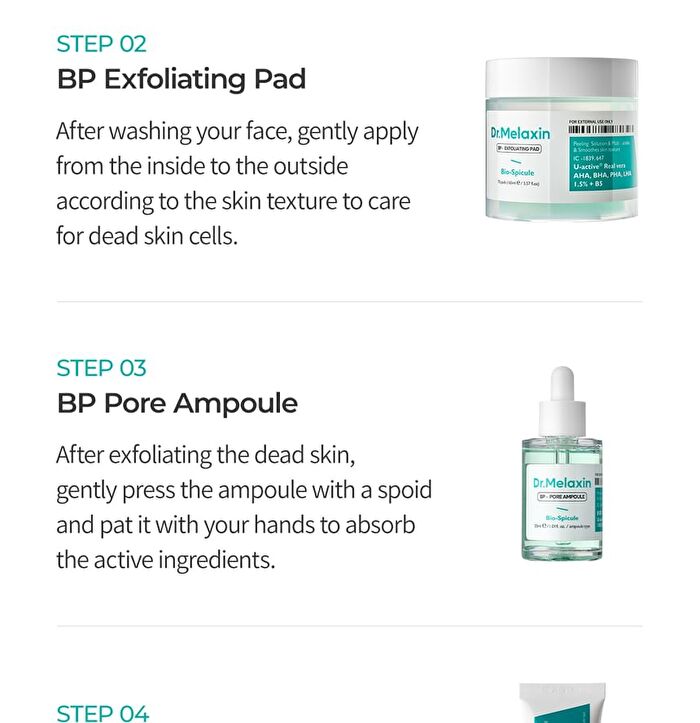 BP Pore Clear Facial Mask Set - 25ml x 5 pcs