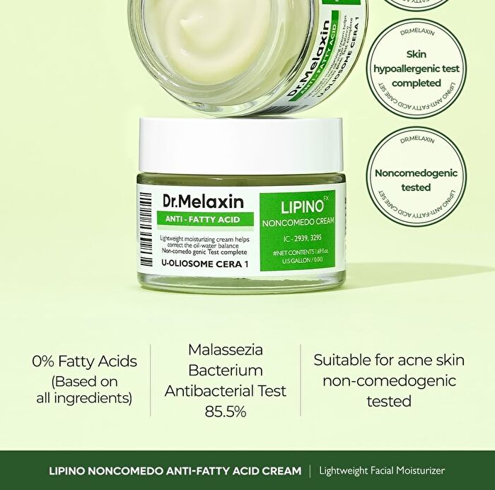 Lipino Anti-Fatty Acid Noncomedo Cream - 50ml