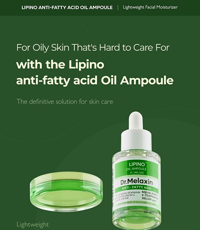 Lipino Anti-Fatty Acid Oil Ampoule - 30ml