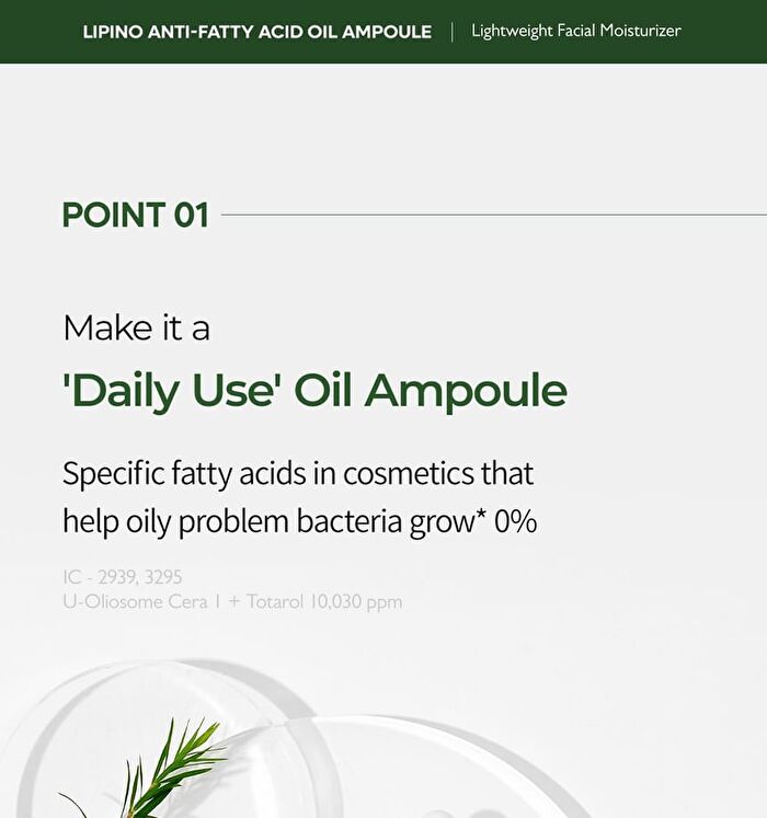 Lipino Anti-Fatty Acid Oil Ampoule - 30ml