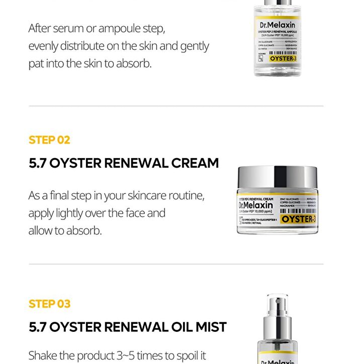 Oyster Pep-3 Renewal Oil Mist - 100ml