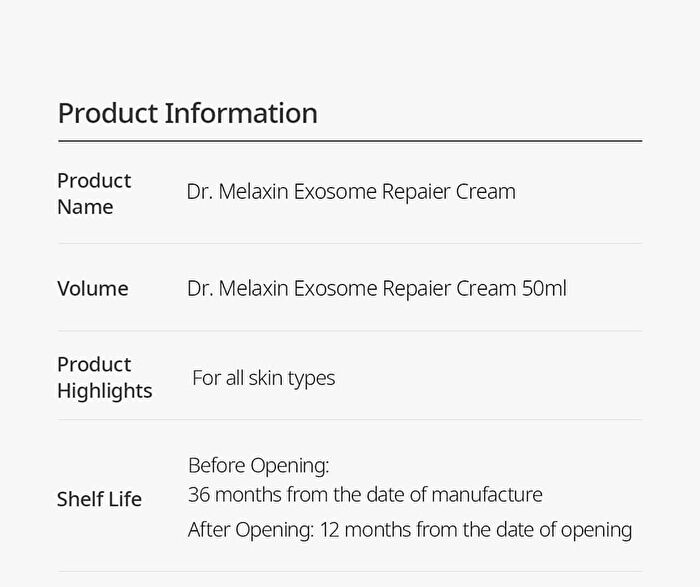 Exosome Repair Cream - 50ml