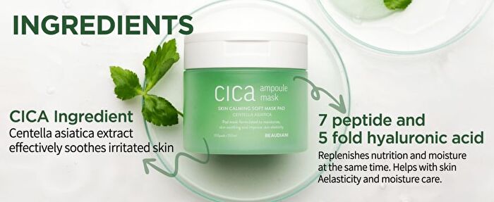 Beaudiani Cica Ampoule Mask - 100 pads