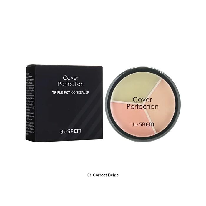 Cover Perfection Triple Pot Concealer - 4 Types - #04 Tone Up Beige