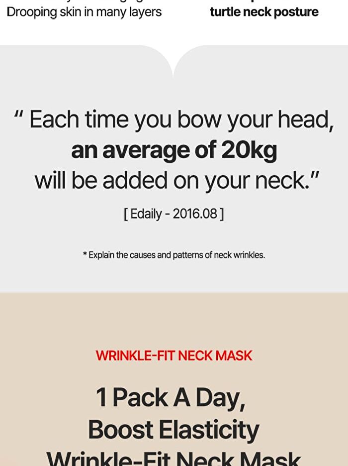 Wrinkle-Fit Neck Mask Set - 10g x 7 sheets