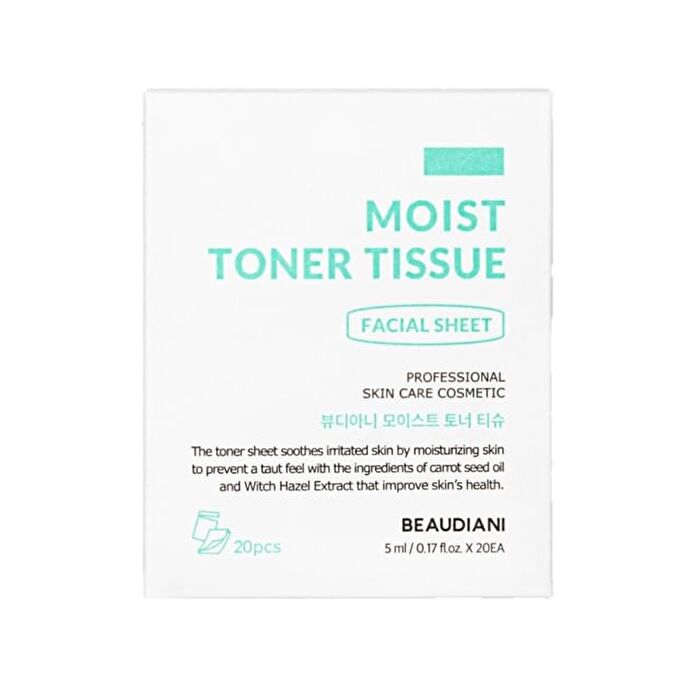 Beaudiani Moist Toner Tissue Set - 20 sheets