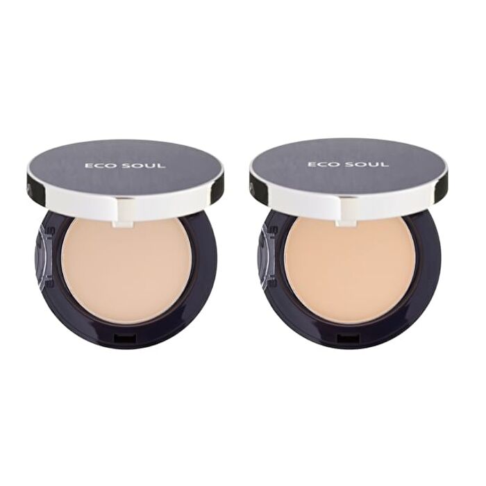 Eco Soul Perfect Cover Pact - 2 Colors - 2023 Version - #23 Natural Beige