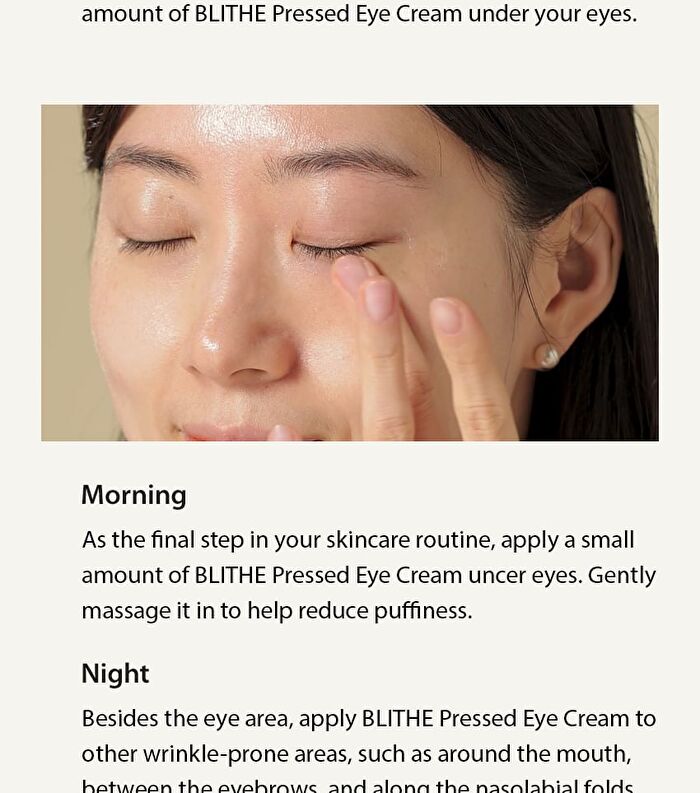 Blithe Pressed Eye Cream Caffeine 1.0 - 20ml