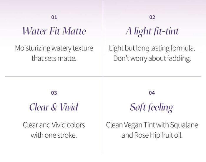 Waterfit Matte Tint - 6 Colors - #01 Cream