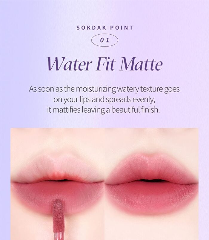 Waterfit Matte Tint - 6 Colors - #02 Glee