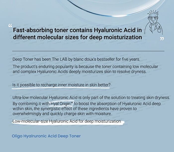 THE LAB by BLANC DOUX Oligo Hyaluronic Acid Deep Toner Jumbo - 500ml