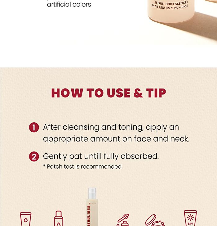 Ksecret SEOUL 1988 Essence : Snail Mucin 97% + Rice - 100ml