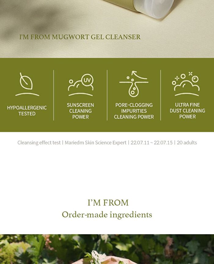 I\'m from Mugwort Gel Cleanser Mini - 30g