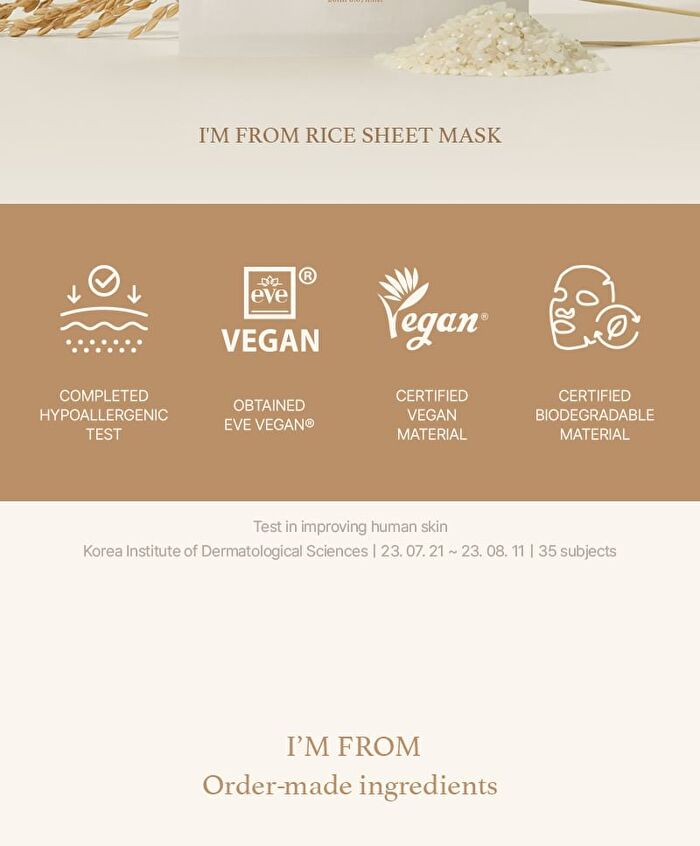 I\'m from Rice Sheet Mask - 20ml x 1 sheet